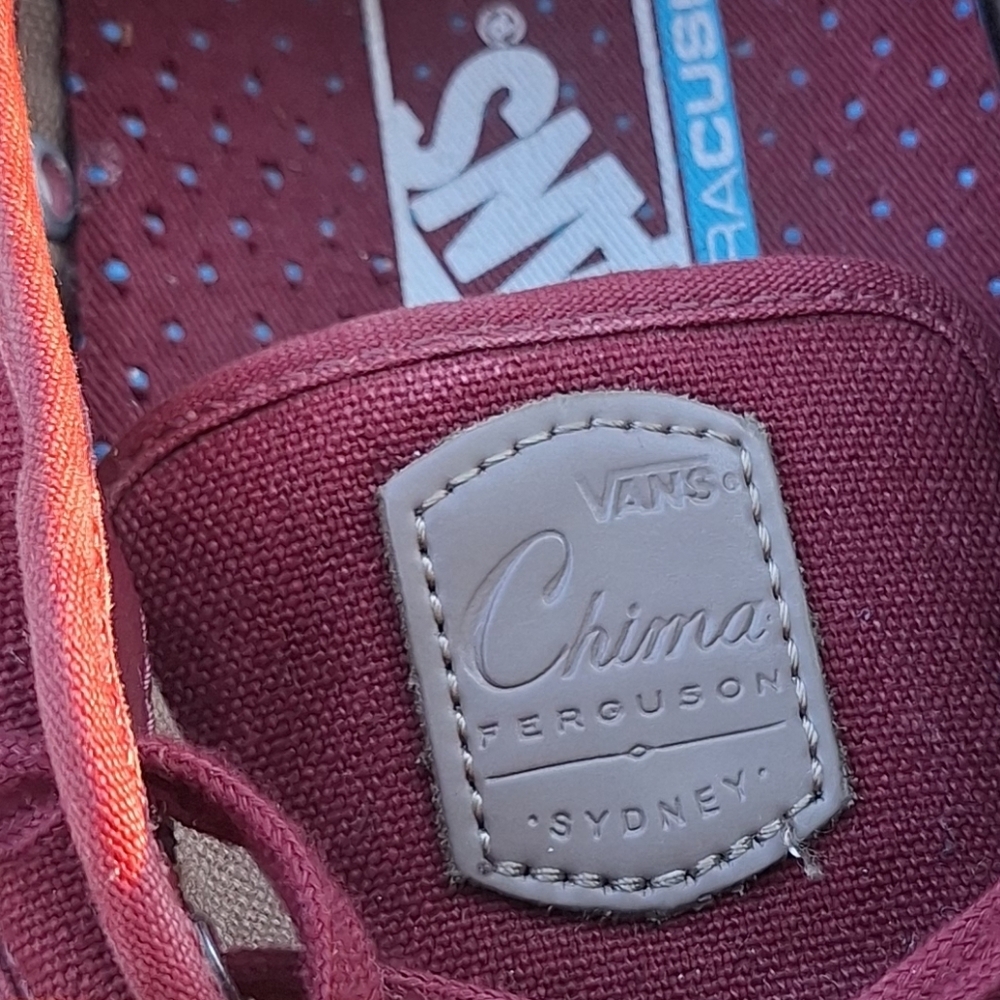 Vans Chima Ferguson Pro Port Royale burgundy suede 10.5 - Picture 9 of 10